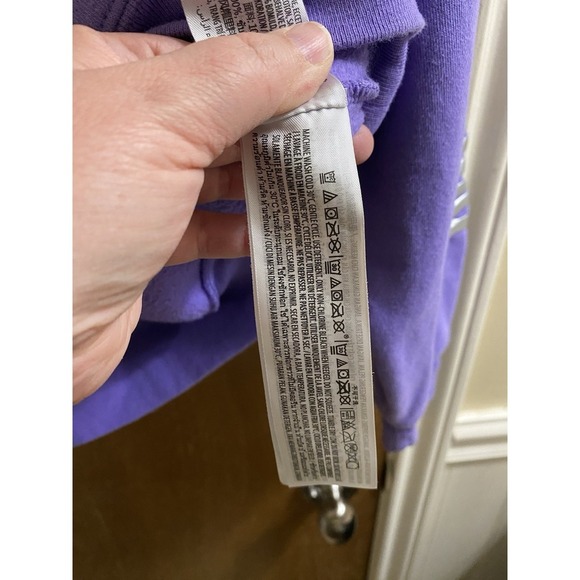 Disneyland 100 Years Of Wonder Purple Embroidered Hoodie Size S Mickey Mouse - Picture 16 of 16